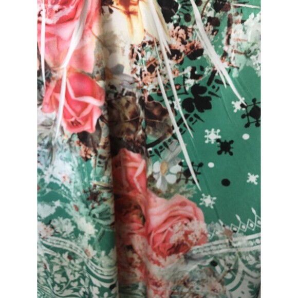 Kiara sublimation print Knit Stretch Dress Size XL Comfort Fit Vacation D1 - Picture 6 of 9